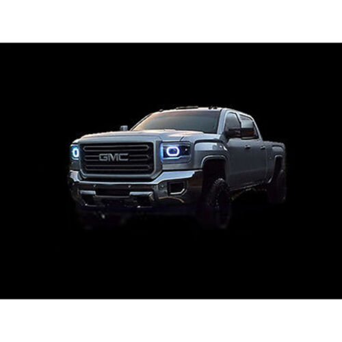 2014-2016 GMC Sierra Truck Multi-Color Changing LED RGB Headlight Halo Ring Set