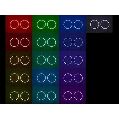 150mm Headlight Multi-Color Changing LED Shift RGB Angel Eye Halo Ring NC Pair