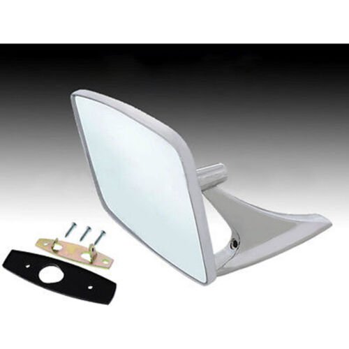 73-91 GMC Truck Chrome Outside Exterior Rectangle Square Rear View Door Mirror