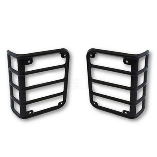 Matte Black Tail Lamp Lens Protector Covers Bezels PR For 07-18 Jeep Wrangler JK