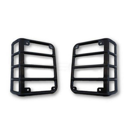 Matte Black Tail Lamp Lens Protector Covers Bezels PR For 07-18 Jeep Wrangler JK