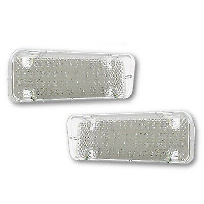 71 72 Chevy Pickup Truck Clear LED Park Light Lamp Lens PAIR & Flasher 1971 1972