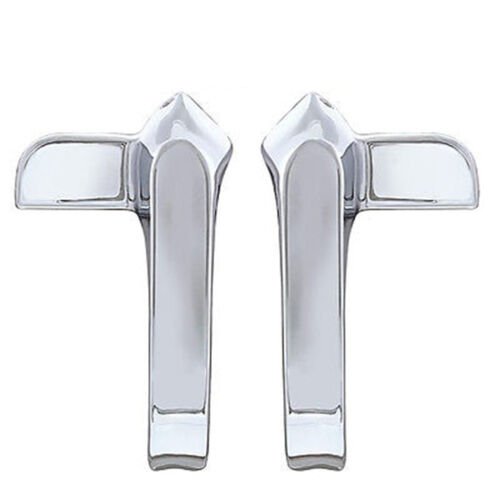 64 65 66 Ford Mustang Chrome Inside Vent Quarter Window Latch Handles Set Pair