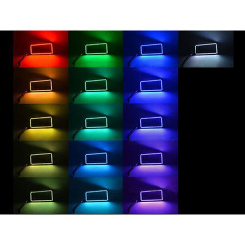 07-14 Chevy Silverado Multi-Color Changing LED Headlight Fog Light Halo Ring Set