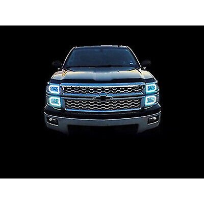 14-16 Chevy Silverado Multi-Color LED RGB SMD Headlight Halo Ring BLUETOOTH Set