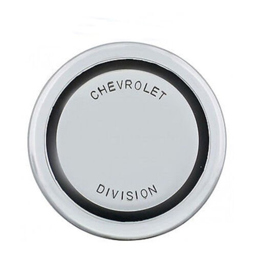 67 68 Chevy Truck Chrome Steering Wheel Horn Cap Button Chevrolet Division New