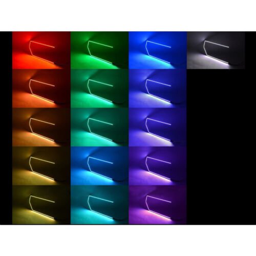 13-14 Ford F-150 Multi-Color Changing Shift LED RGB Headlight Halo Ring Set