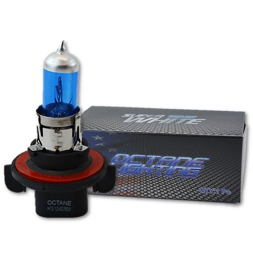 H13 60w 6000K Xenon Super White Halogen Headlight Bulb Each For Jeep Wrangler