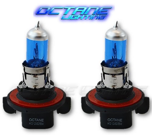 H13 60w 6000K Xenon Super White Halogen Headlight Light Pair Fits Jeep Wrangler