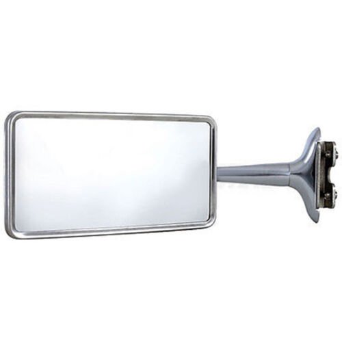 Rectangle Long Arm Peep Glass Mirror Outside Side Rear View Door Hot Rod Single