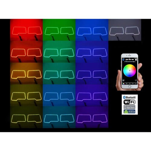 09-14 Ford F-150 Multi-Color Changing LED RGB Headlight Halo Ring BLUETOOTH Set