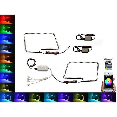 09-14 Ford F-150 Multi-Color Changing LED RGB Headlight Halo Ring BLUETOOTH Set
