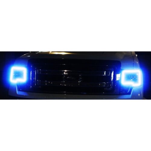 09-14 Ford F-150 Multi-Color Changing LED RGB Headlight Halo Ring BLUETOOTH Set