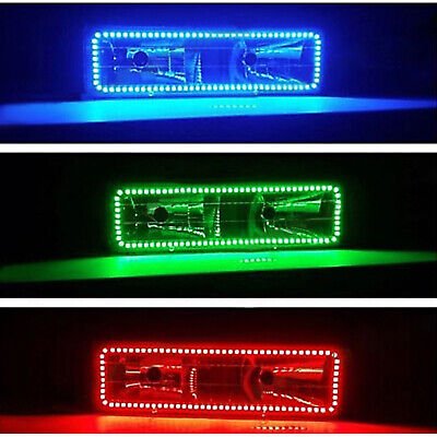 88-98 Chevy GMC Truck Color Changing LED RGB Lower Headlight Halo Ring BLUETOOTH