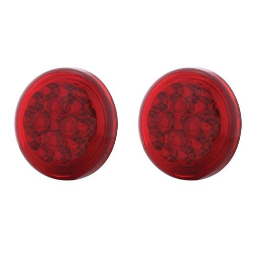 15 Red LED Rear Tail Turn Signal Lens Light 1157 Blinker Harley Motorcycle Pair