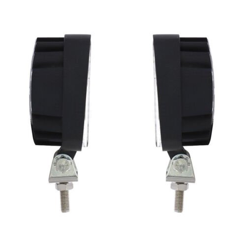 Square HP 9 LED Competition Series Stud Mount Work Light Off Road ATV 4WD Pair