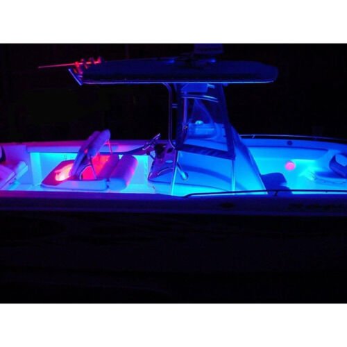 4Pc 12" Marine Party Ski Boat Boating Yacht 15 Blue LED Waterproof Light Strips