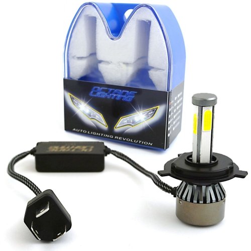 6K 4000Lm H4 LED White Hi/Low Bi-Xenon HID Headlight Motorcycle Light Bulb