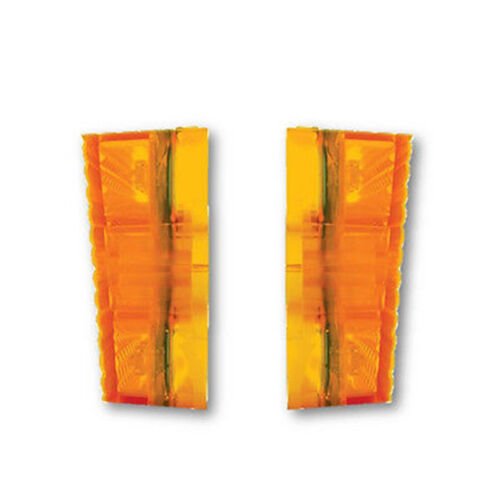 69 70 Chevy Pickup Truck Front Amber LED Park Light Lamp Lens PAIR 1969 1970