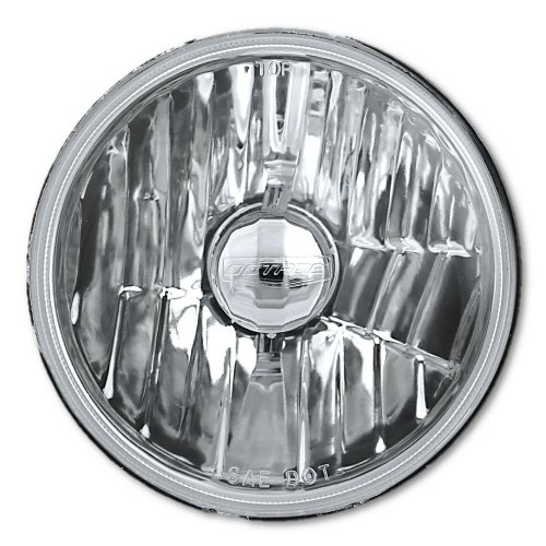 5-3/4" Crystal Clear Halogen Headlight Motorcycle Headlamp 6V 35/35W Light Bulb