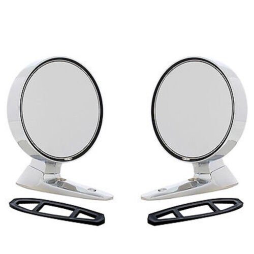 64 65 66 Ford Mustang Outside Left & Right Chrome Rear View Mirrors w/ Remote Pr