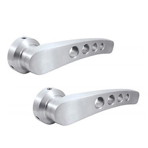 Interior Inside Brushed Aluminum Billet Door Handles Pair For Dodge Pickup Truck