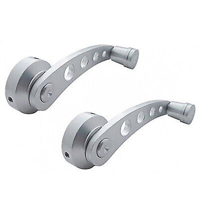 Ford Truck Inside Interior Brushed Aluminum Billet Window Cranks Handle Pair 2