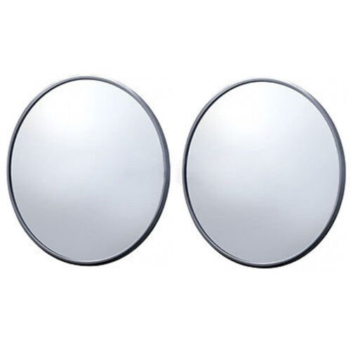 1947-1972 Chevy Truck 5" Chrome Smooth Exterior Door Round Rear View Mirror PAIR