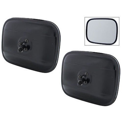 47-72 Chevy GMC Truck 6" x 8" Exterior Rectangle Black Rear View Mirror Pair