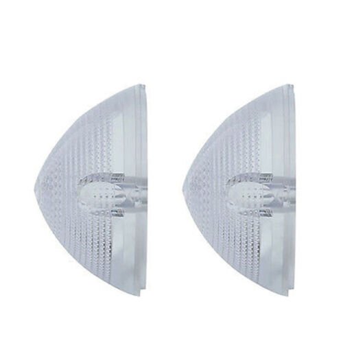 55-56-57 Chevy & GMC Pickup Truck Clear Park Light Plastic Lenses & Gaskets Pair