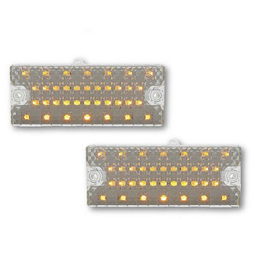 69 70 Chevy Pickup Truck Front Clear LED Park Light Lamp Lens PAIR 1969 1970