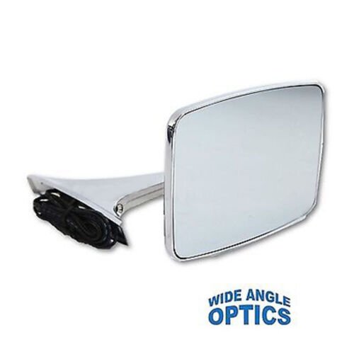 73-91 GMC Truck Outside Chrome RH LED Turn Signal Convex Rear View Door Mirror