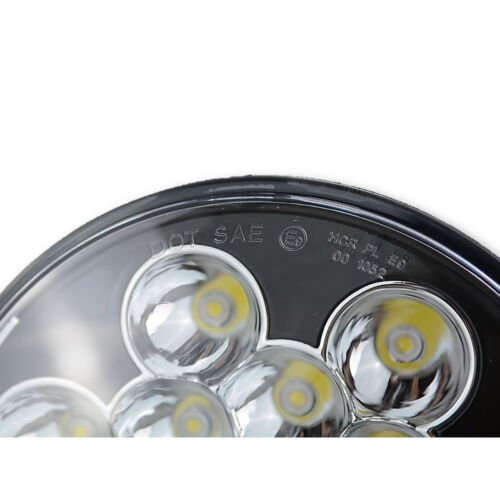 7" Black LED Light Bulbs Sealed Beam Headlamp Headlight EACH For 97-16 Jeep