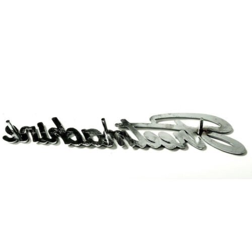 Chrome "Streetmachine" Emblem Script Universal Fit Show Car Truck Hot Street Rod