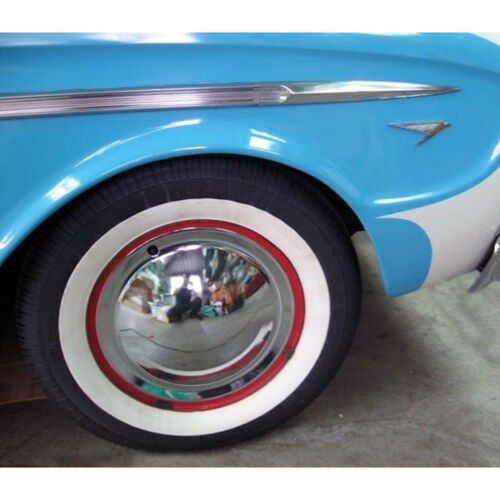 14" Full Steel CHROME Baby Moon Hub Cap Hubcaps Wheel Trim Covers - Set of 4