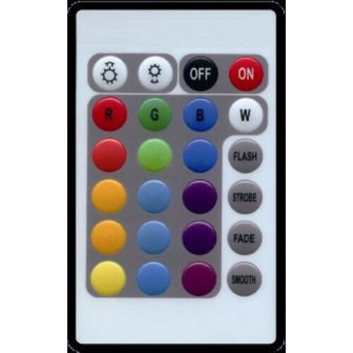 Replacement: 24 Key 16 Color Ir RGB Remote Control For Controller Brain Unit