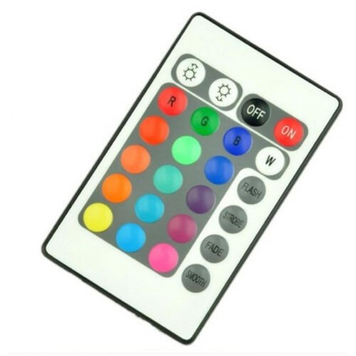 Replacement: 24 Key 16 Color Ir RGB Remote Control For Controller Brain Unit