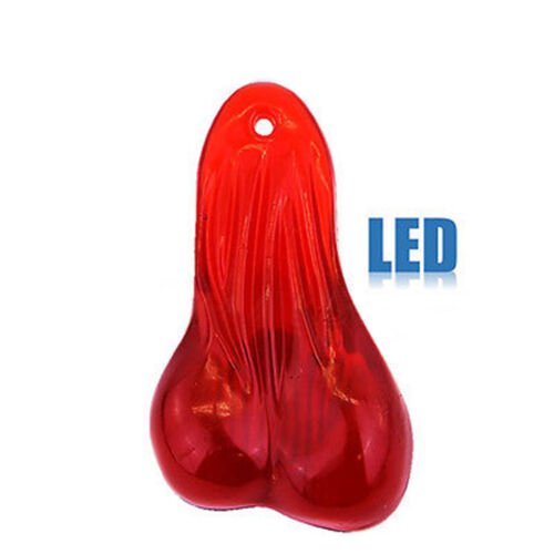 8" Red LED Light Bulb Car Truck Rear Bumper Tailgate Hitch Bull Nutz Nuts Balls