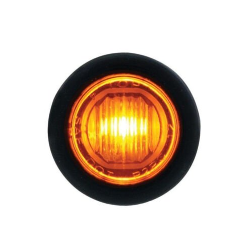 3/4" Amber SMD LED Mini Indicator Clearance Side Marker Light Lens Truck Trailer