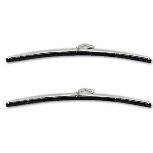 67-72 Chevy GMC Truck 15" Polished Stainless Windshield Wiper Blades & Arms Set