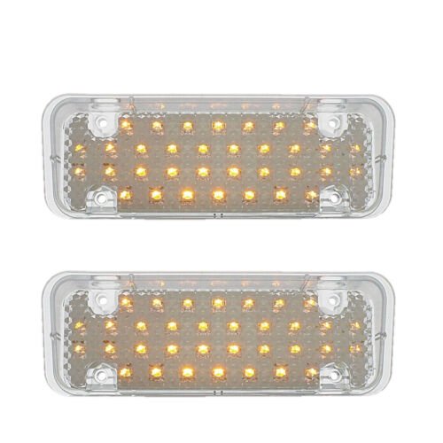 71-72 Chevy GMC Truck LED Clear Tail Park Lamp Lenses & Brake Module Set