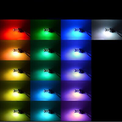 9006 27 SMD RGB Multi-Color Changing Shift Led Fog Light Bulb Bluetooth Pair