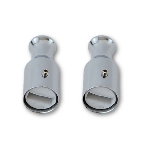 Chrome Aluminum International Toggle Switch Extension w/ Purple Diamond PAIR