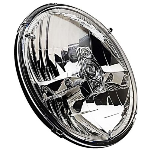 7" Motorcycle Chrome HID High Power LED Light Bulb Headlamp Headlight For Harley