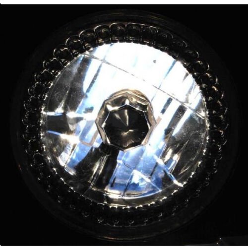 7" Halogen Motorcycle White LED Halo Ring H4 Light Bulb Headlight For: Harley