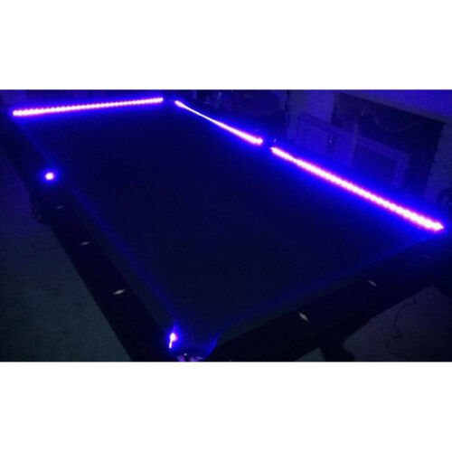 Bar Billiard Pool Table Bumper LED RGB Color Changing Light Beat To Music Remote