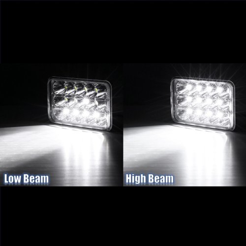 4X6" DOT LED Light Bulbs Crystal Clear Sealed Beam Headlamp Headlight Each