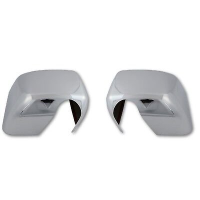 Chrome ABS Side Rear View Door Mirror Cover LH & RH Pair For 07-18 Jeep Wrangler