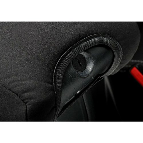 Black Neoprene Center Console Armrest Cover Protector For 07-17 Jeep Wrangler JK