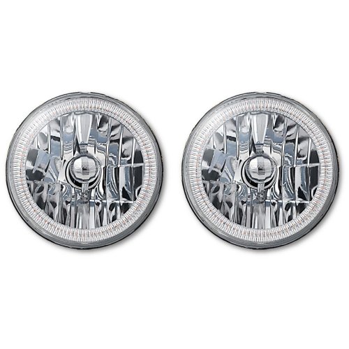 7" SMD Pink LED Halo Angel Eye Headlight 60w Light Pair For 76-17 Jeep Wrangler